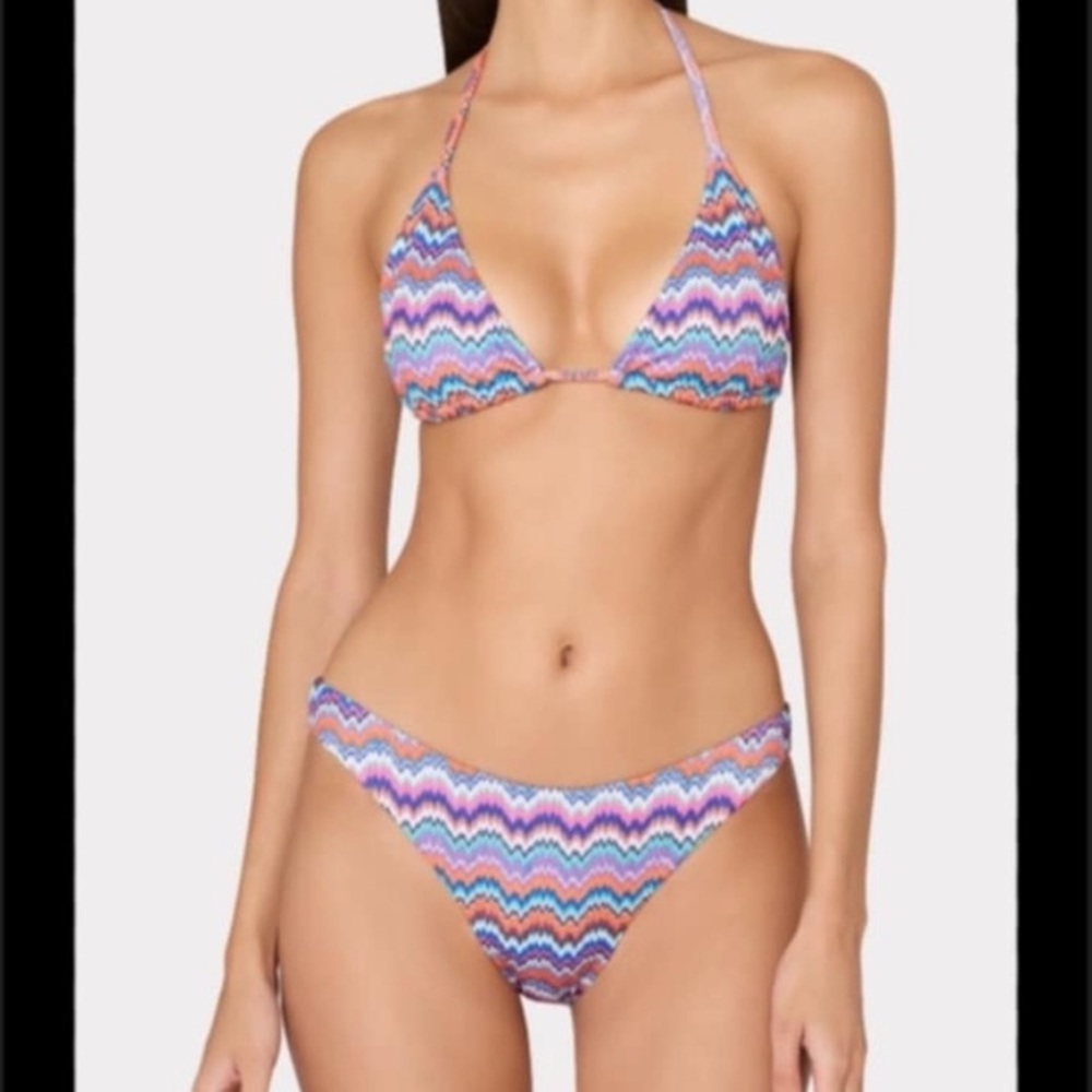 Milly Barcelona Metallic Chevron Bikini Set